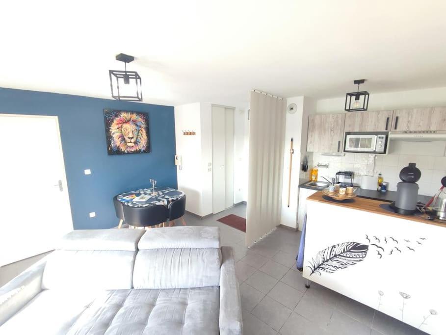 Appartamento T2 Avec Jardin Proche Aeroport, Airbus, Meet Daux Esterno foto
